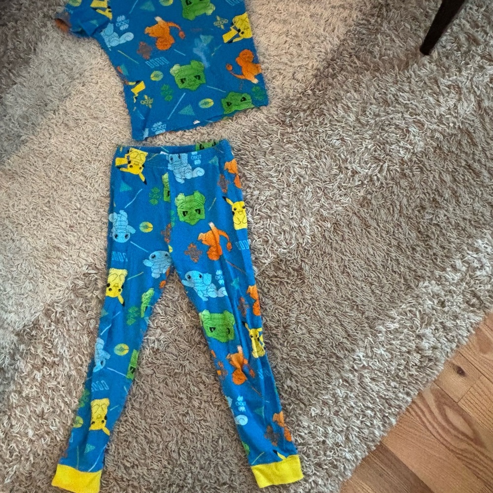 Pokemon Blue and Yellow Kids Pajama Set